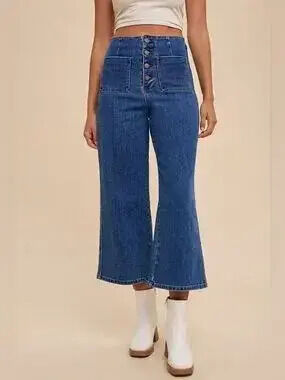 Annie Wear Button Fly High Waist Jeans